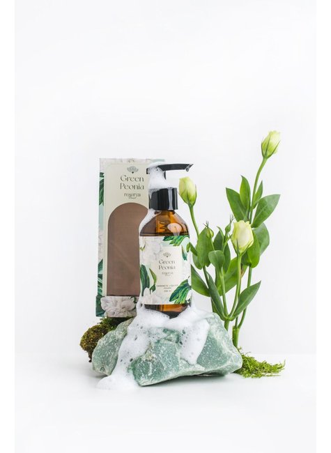 Kit Lavabo Linha Green Peonia + Difusor de Aromas 200ml e Sabonete