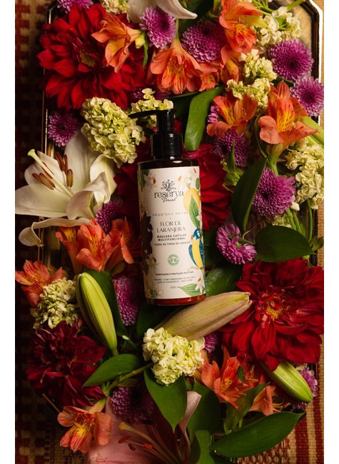 Máscara Capilar Vegana Multifuncional Orquídea negra e Flor de