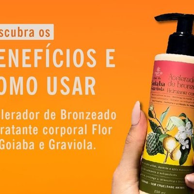 acelerador bronzeado melanina goiaba reserva