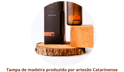 Tampa de madeira produzida por arteso Catarinense 2