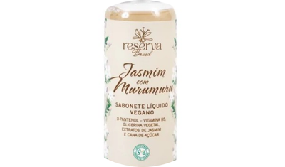 Sabonete L&iacute;quido Hidratante Vegano Jasmim com Murumuru Travel Size 60ml