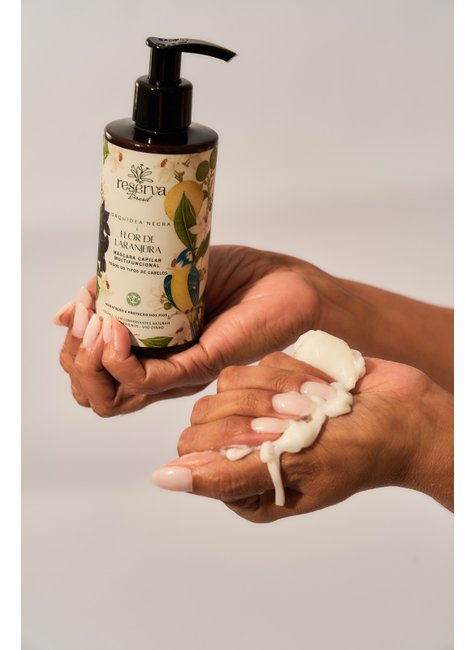 Máscara Capilar Vegana Multifuncional Orquídea negra e Flor de