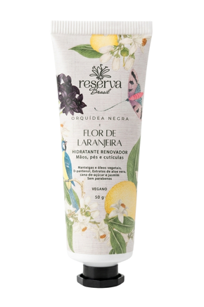 Creme Hidratante para Mãos Vegano Orquídea Negra e Flor de