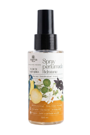 Rページ　60ml + 5ml Spray Perfumado Hidratante Vegano Orquídea negra e Flor de