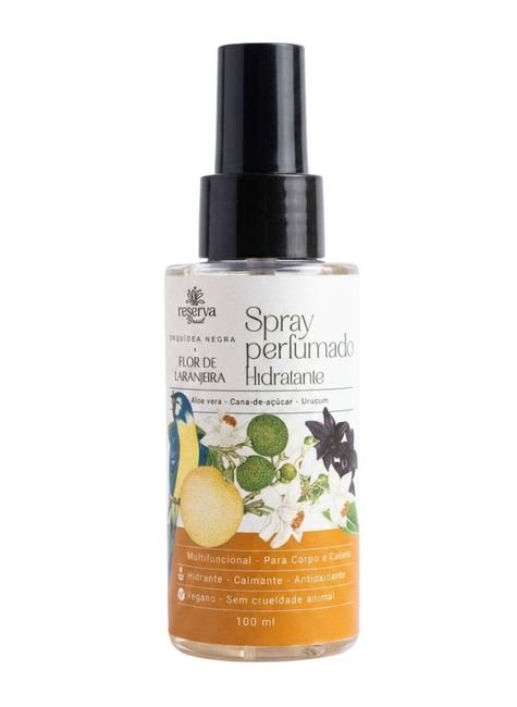 Spray Perfumado Hidratante Vegano Orquídea negra e Flor de
