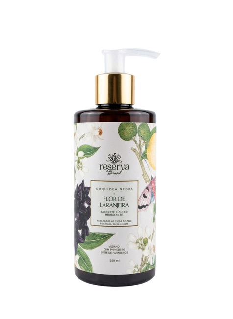 未使用品HUILE DE SAVON & LAIT VINAIGRE 250ml Sabonete líquido Hidratante Vegano Orquídea negra e Flor de