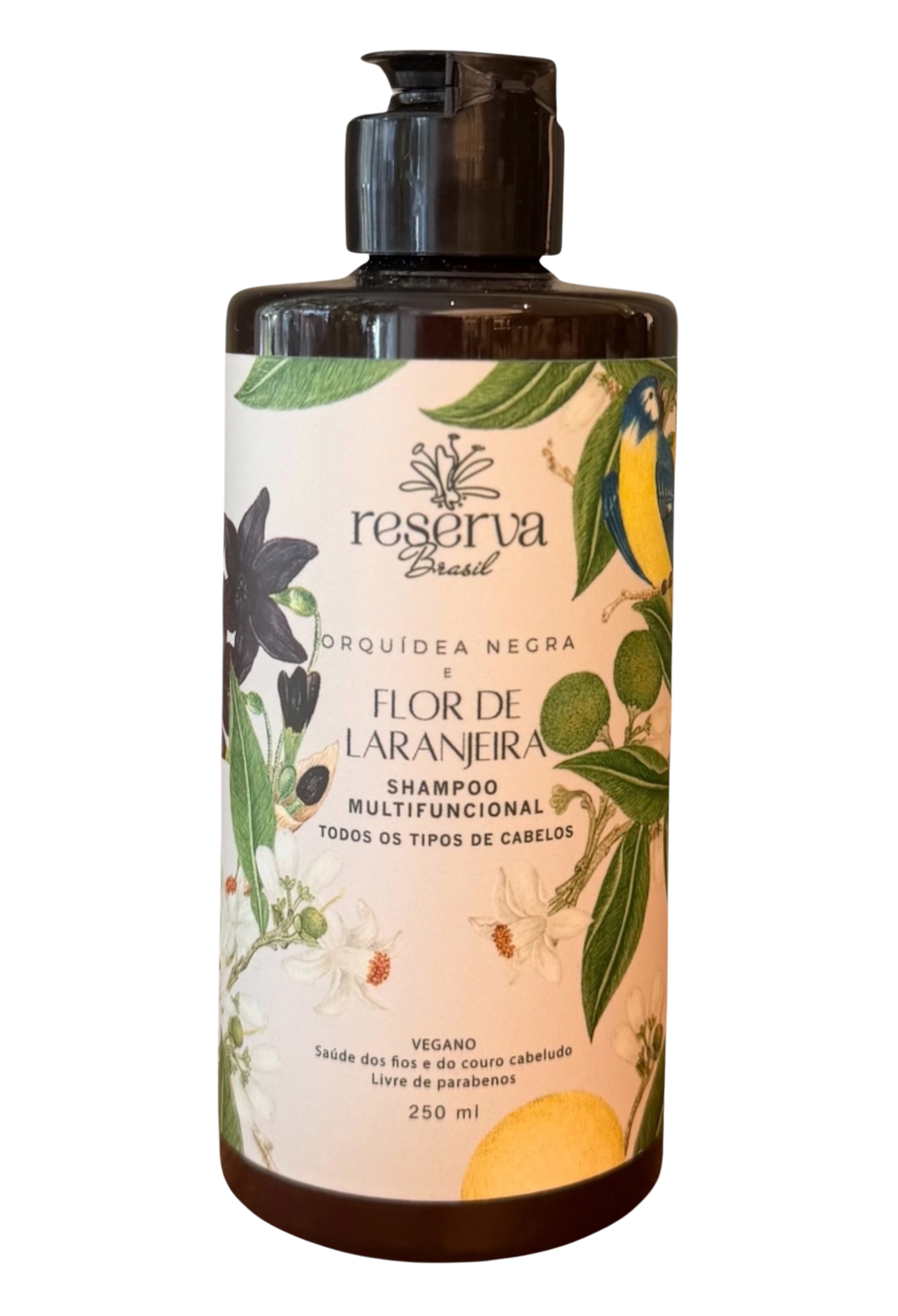 Shampoo Multifuncional Vegano Orquídea Negra e Flor de Laranjeira